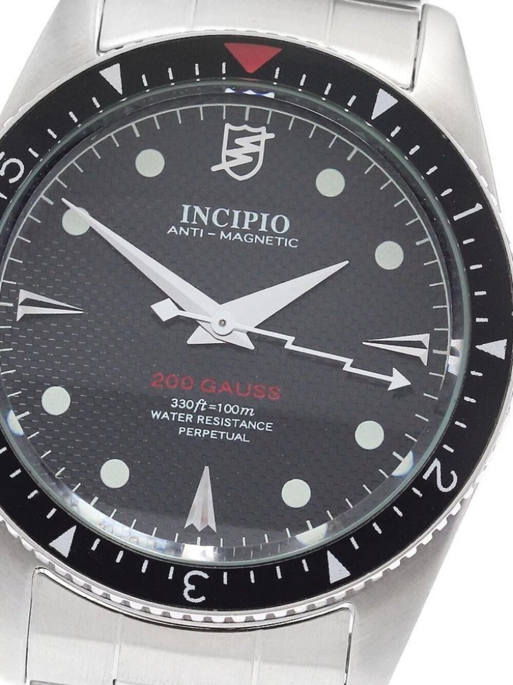 INCIPIO antimagnetic 200 Gauss black Dial Automatic Men's Watch_968800